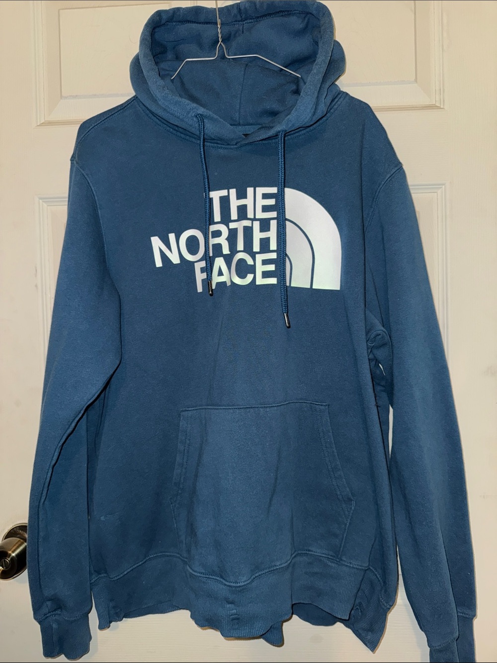 The North Face Men's Blue Logo Crewneck Hoodie